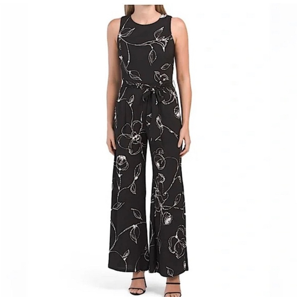 Anne Klein Black and White Jumpsuit